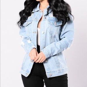Ripped jean jacket